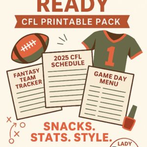 Game Day Ready: CFL Printable Pack