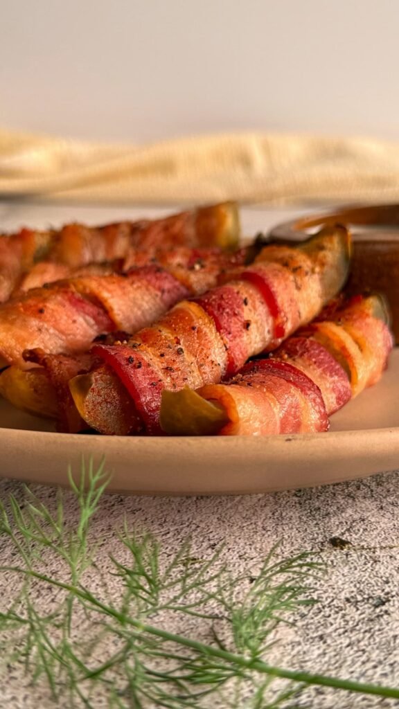 bacon-wrapped-dill-pickles-by Hip Hip Gourmet 21 Football Food Favourites